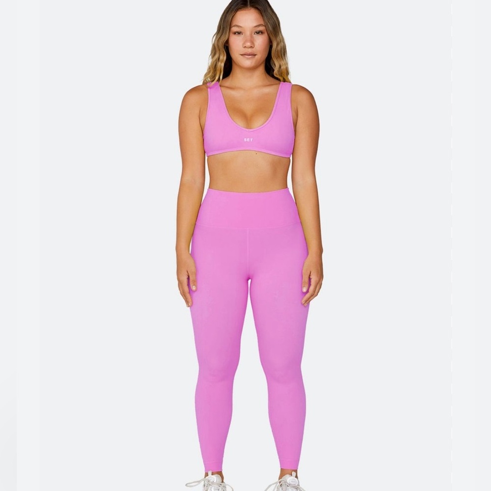 SET ACTIVE pink leggings in charm